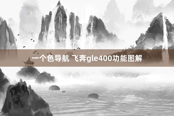 一个色导航 飞奔gle400功能图解